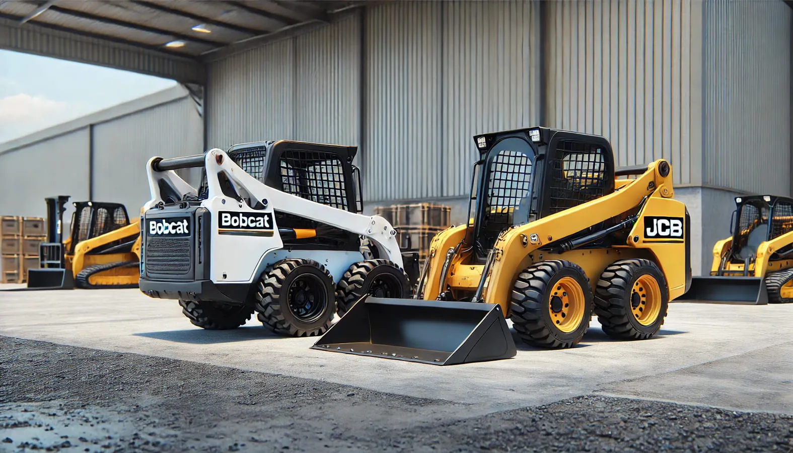 Мини-погрузчики Bobcat JCB